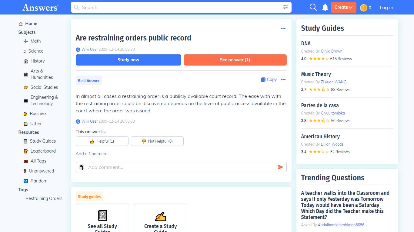 Are restraining orders public record? - Answers
